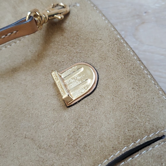 Michael Kors Romy Tan Leather Crossbody Bag - Picture 9 of 13